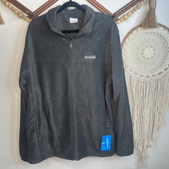 NEW Columbia Gray Fleece Steens Mountain Full Zip Jacket - Picture 1 of 4